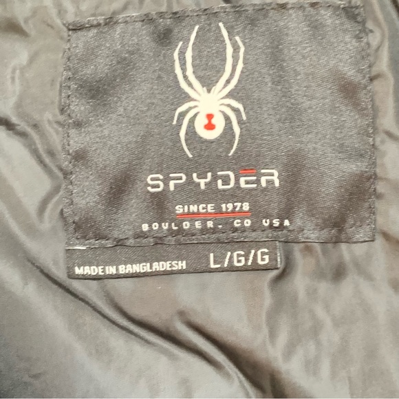 ⭐️SOLD⭐️Spyder Womens Super Puffer Hooded Jacket | Size L | BLACK  SPFFM085-001 - Picture 10 of 14